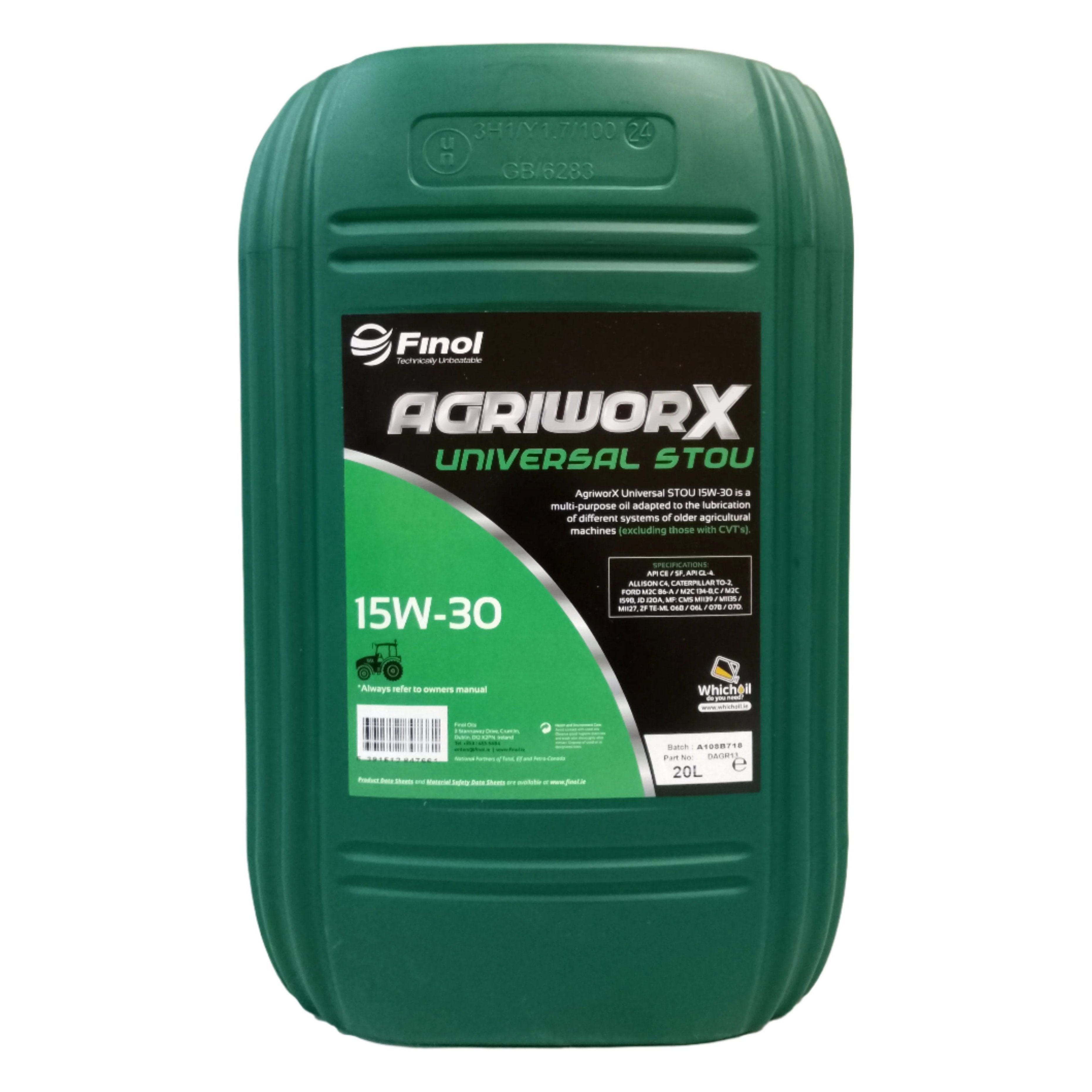 Finol AgriworX Universal Stou Oil 15W - 30 - 20L