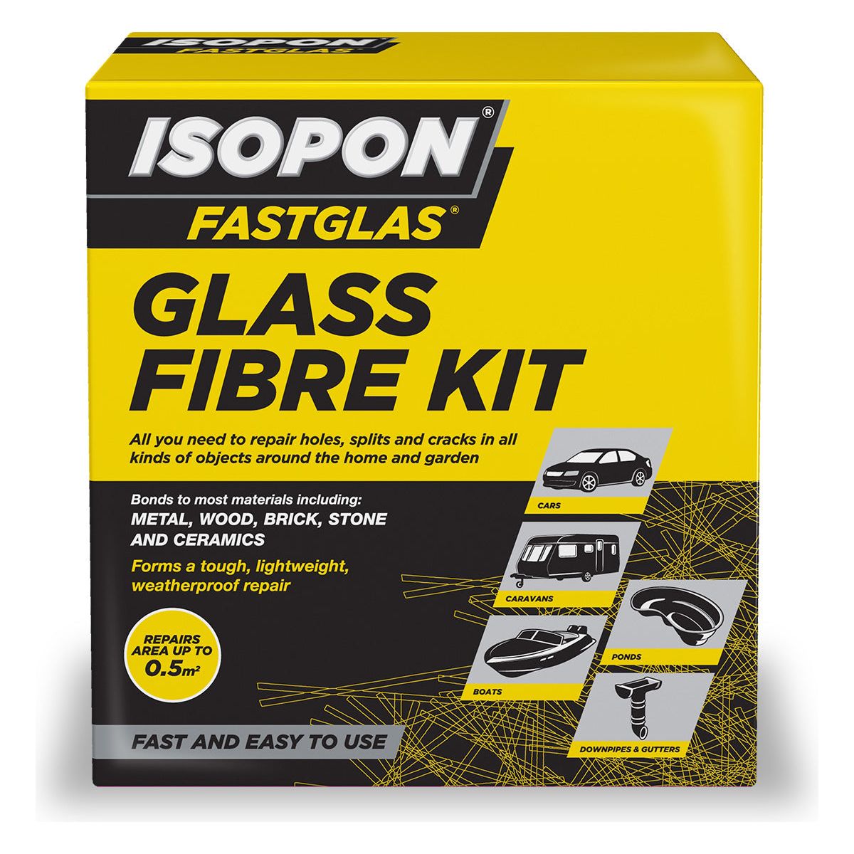 Isopon Fibreglass Repair Kit - 500ml