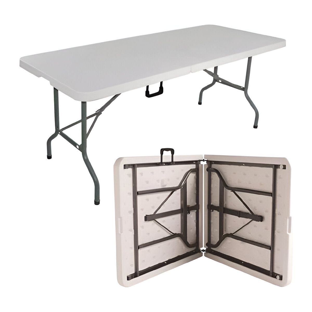 Garden Collection White Party Folding Table