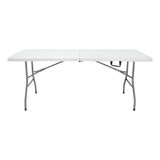 Garden Collection White Party Folding Table