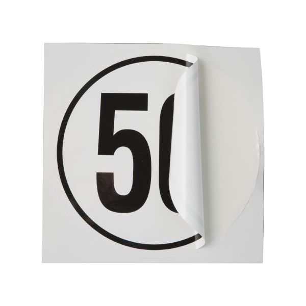 Genfitt Vehicle Speed Sticker - 50km