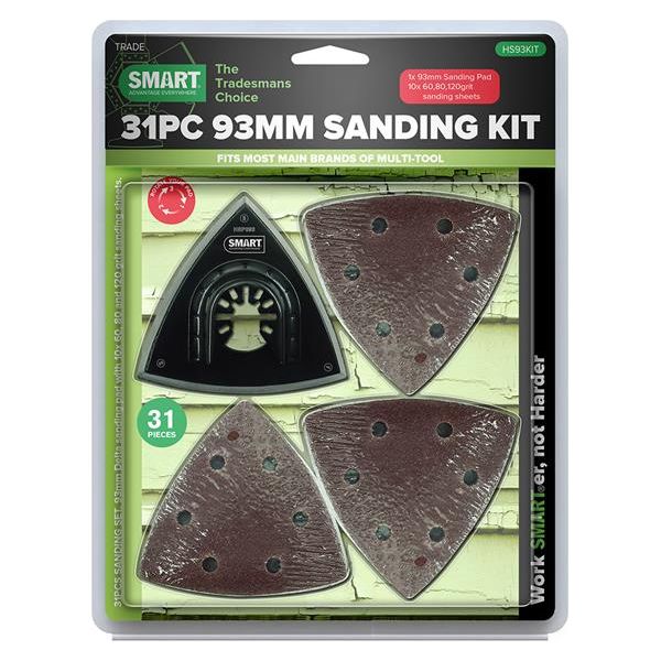 Smart HS93KIT 93Mm Trade 31 Piece Sanding Kit