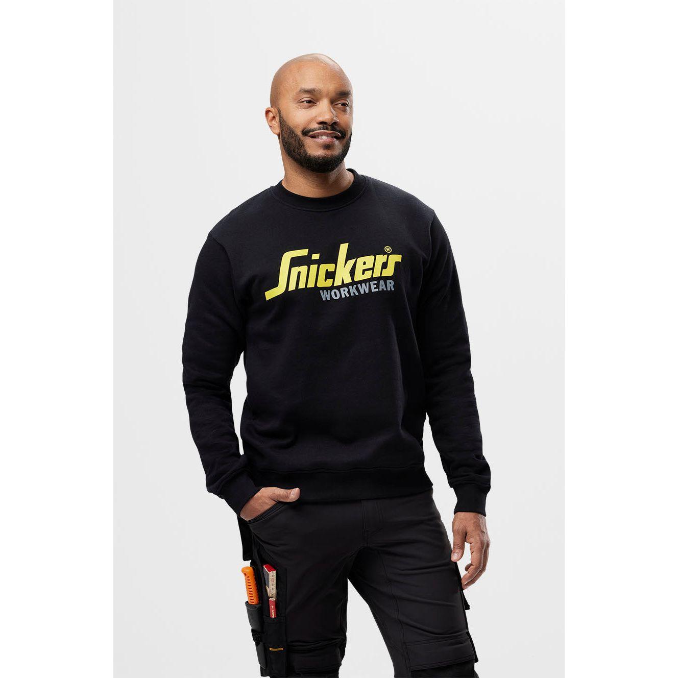 Snickers 2885 Logo Sweatshirt Black