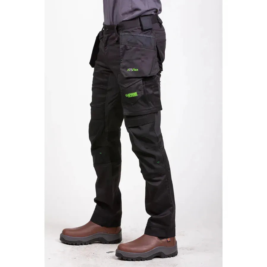 Apache Bancroft Slim Fit Stretch Holster Trousers Black