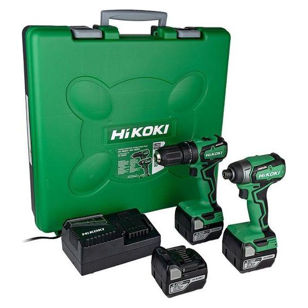 Hikoki 18V Combi & Impact Drill Twin Pack