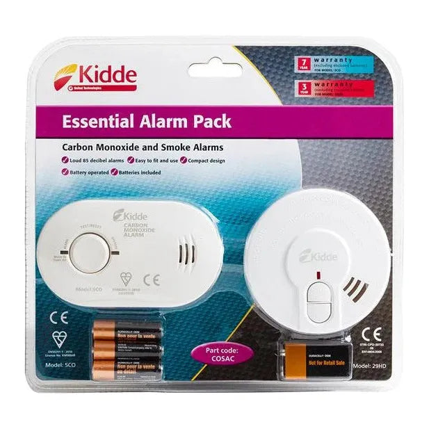 Kidde Essential Smoke Alarm & Carbon Monoxide Pack