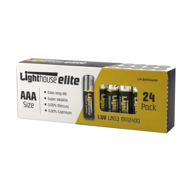 Lighthouse AAA Battery Pack 24 Pack