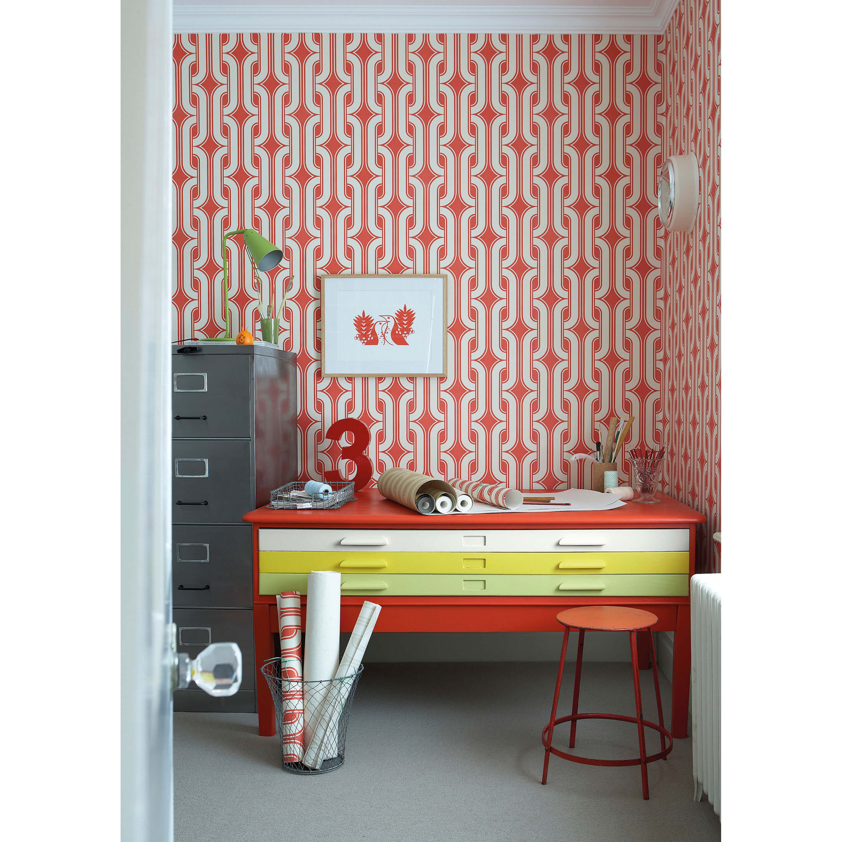 Little Greene Atomic Red Paint 190