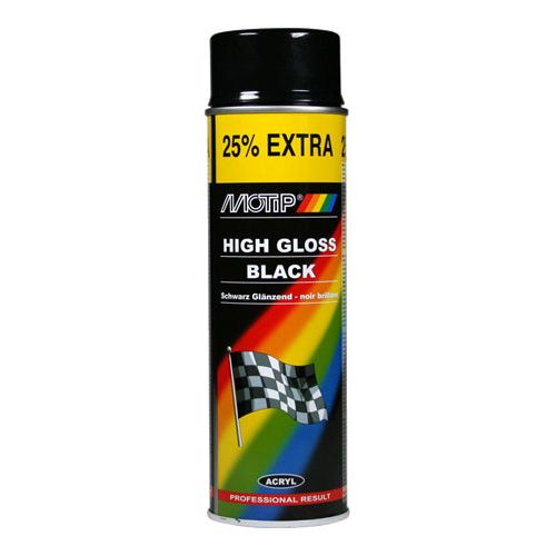 Motip Black Paint Gloss 500ml