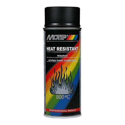 Motip Heat Resistant Paint Black 400ml