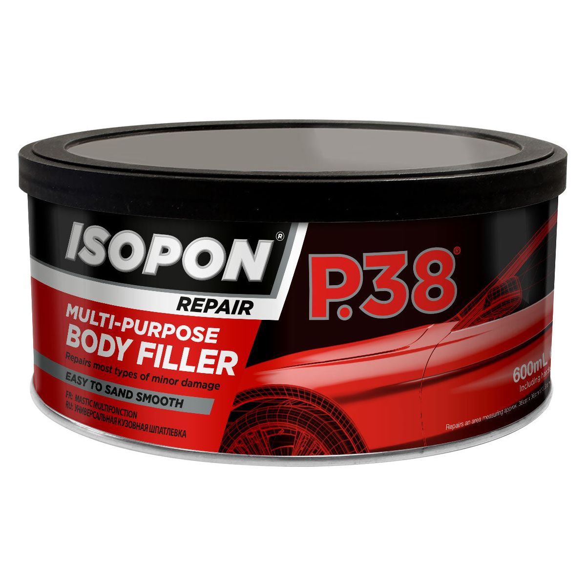 Isopon P38 Easy Sand Body Filler - 600ml