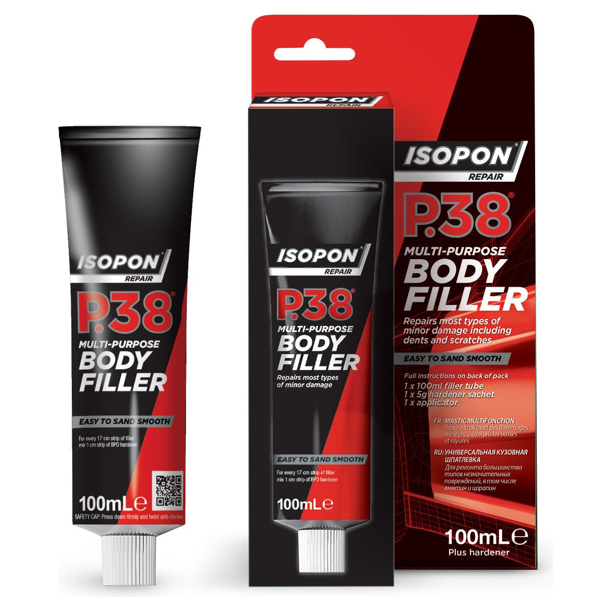 Isopon P38 Easy Sand Body Filler - 100ml