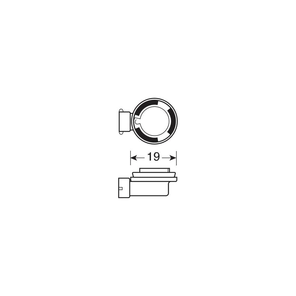 Lampa 12V Blu-Xe Bulb - H8 - 35W - PGJ19-1