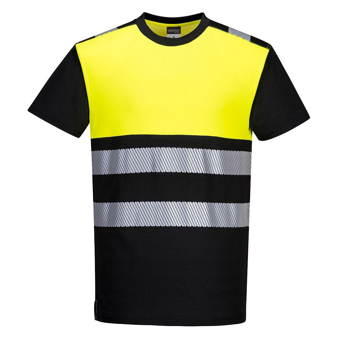 Portwest PW31 Hi-Vis T - Shirt - Black