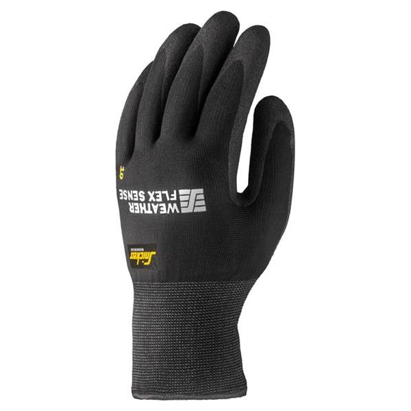 Snickers 9319 Weather Flex Sense Gloves Black