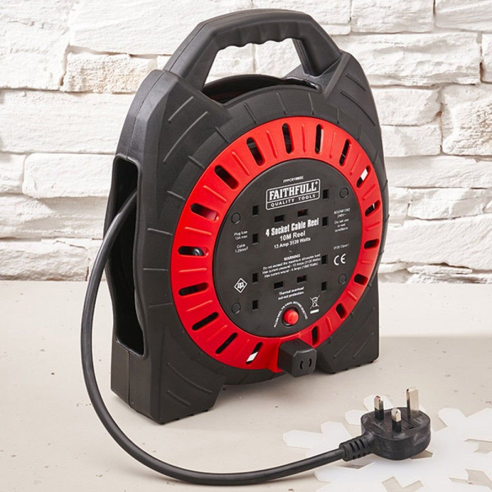 Faithfull Cable Reel - 10m