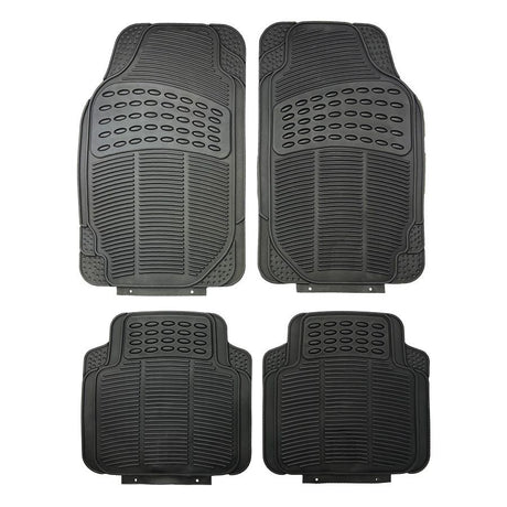 Sakura Heavy Duty Rubber Car Mat Set 4 - Black