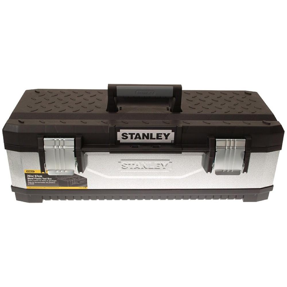 Stanley Galvanised Metal Toolbox 26Inches