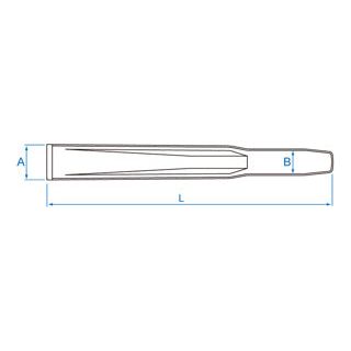 King Tony Flat Chisel Set With Stand - 4 Piece