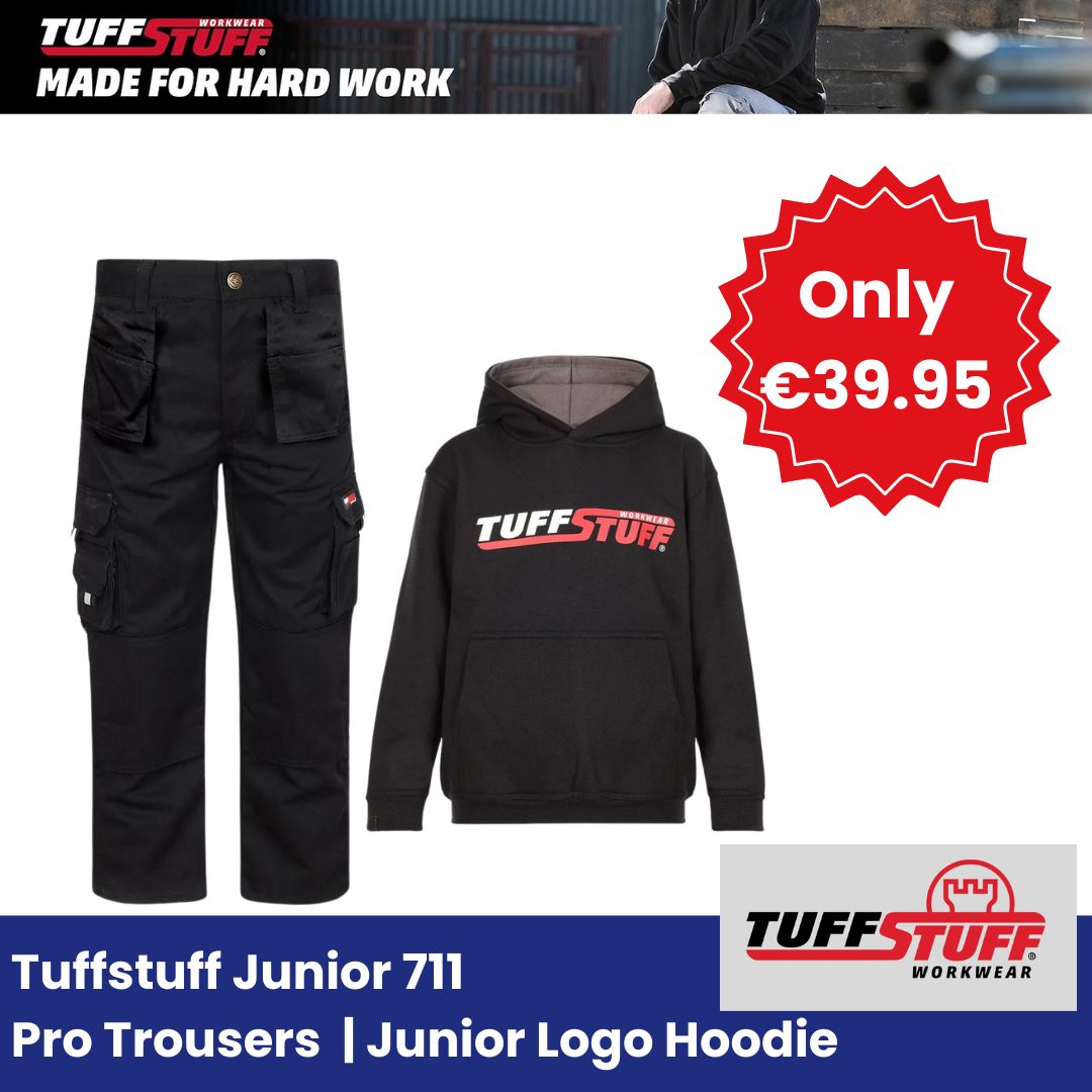 Tuffstuff Junior 711 Pro Trousers & Tuffstuff Junior Logo Hoodie