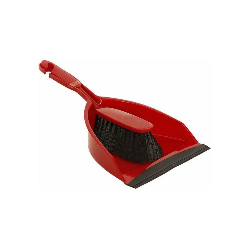 Varian  Dustpan & Brush Set - Red