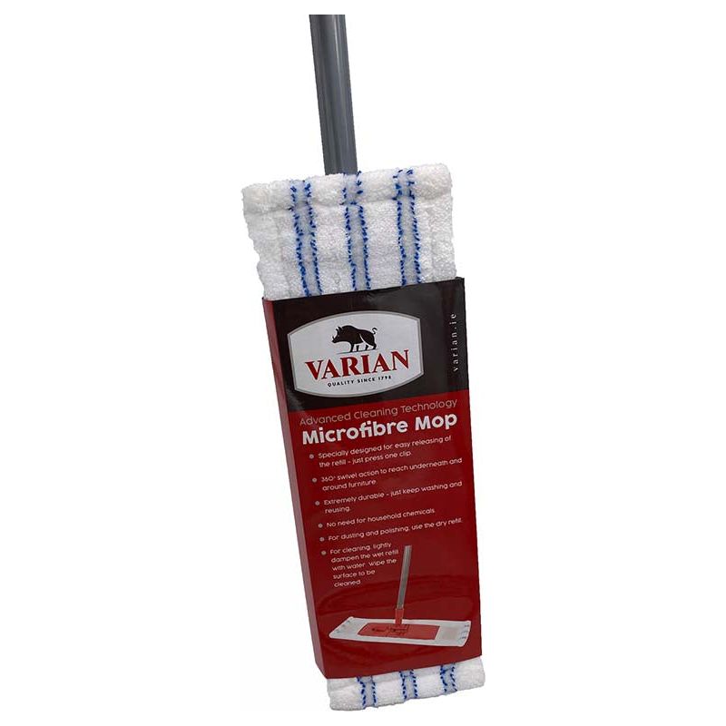 Varian Micro Fibre Flat Mop & Metal Handle