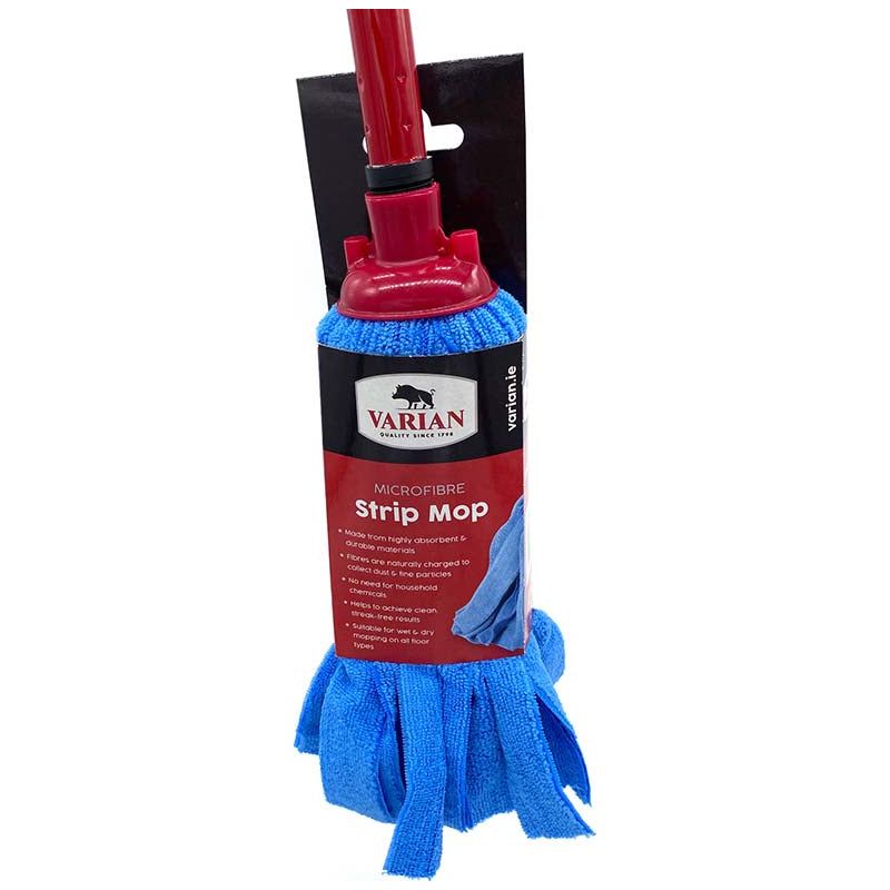 Varian Micro Fibre Strip Mop - Red