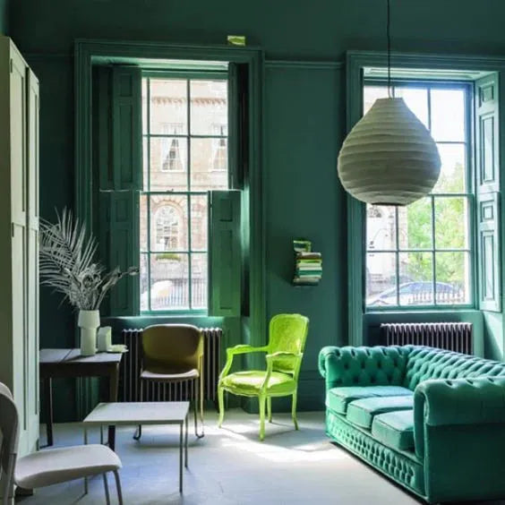 Farrow & Ball Verdigris Green Paint W50