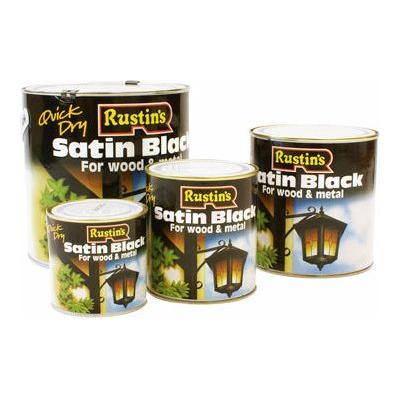 Rsutins Quick Dry Satin Black