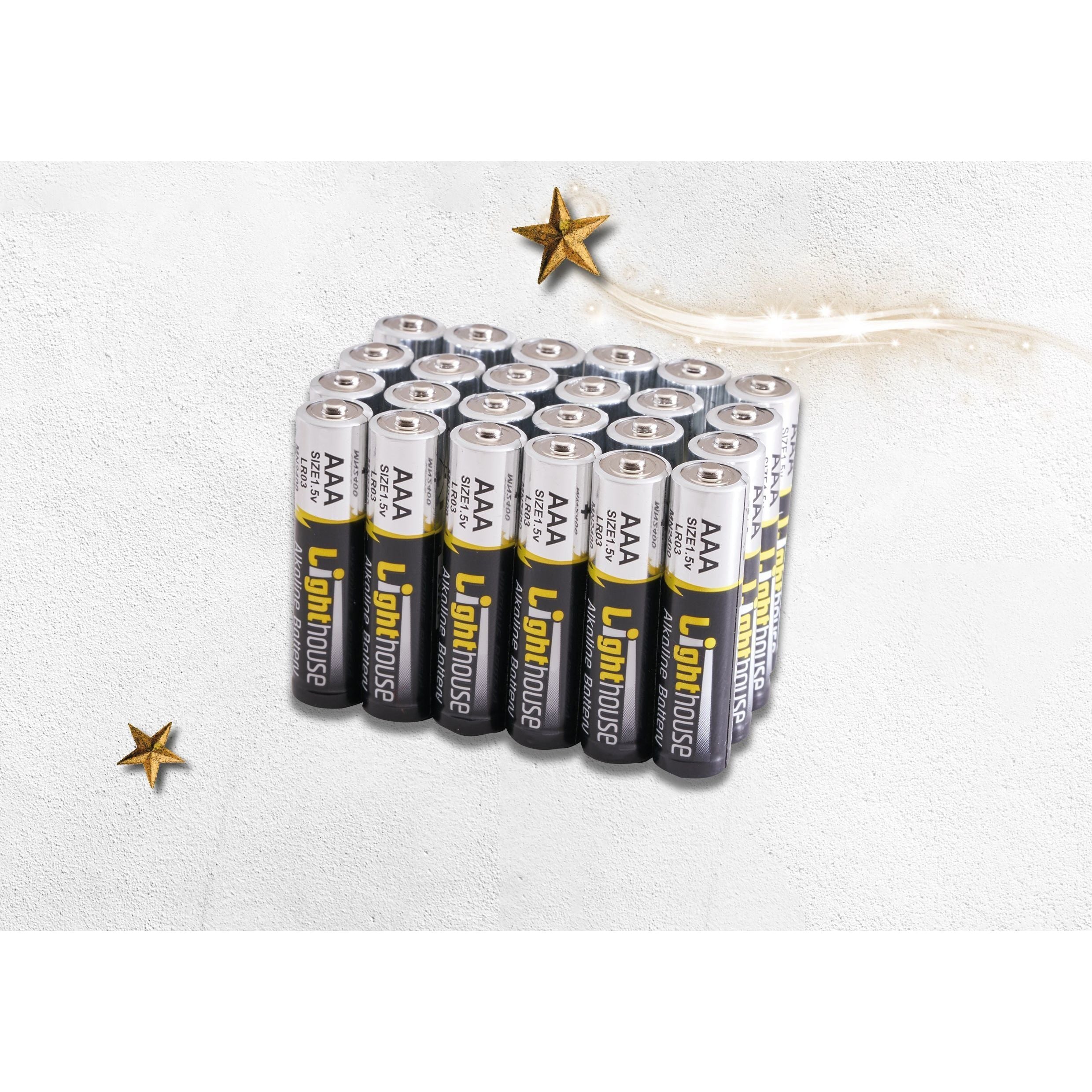 Lighthouse AAA Alkaline Batteries 24 Pack