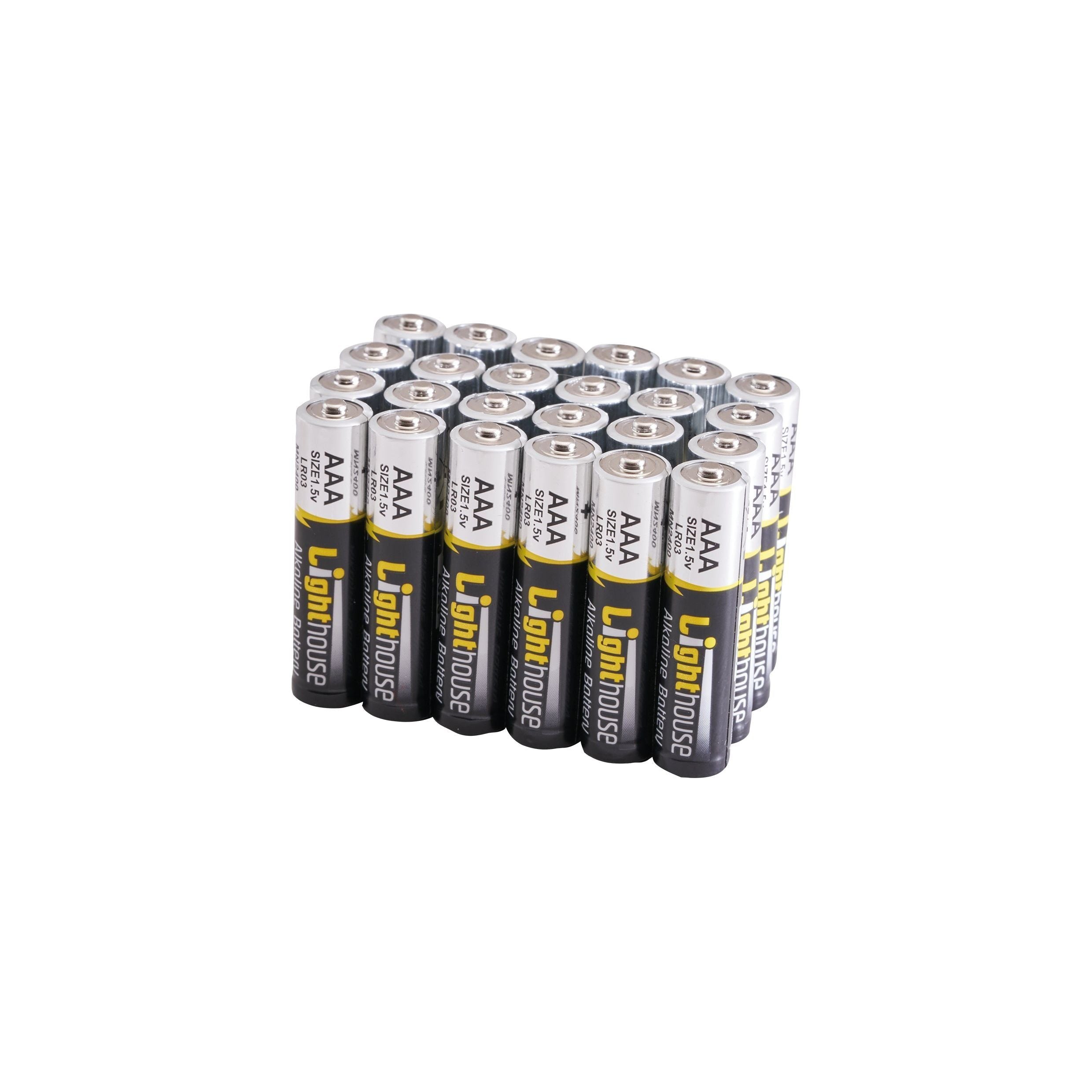 Lighthouse AAA Alkaline Batteries 24 Pack