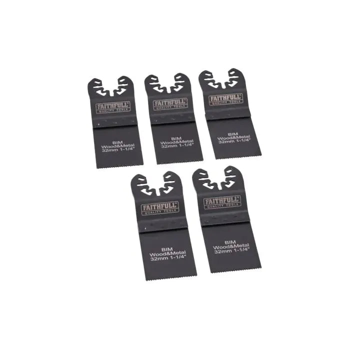 Faithfull 5 Piece Multi-Tool Blade Set