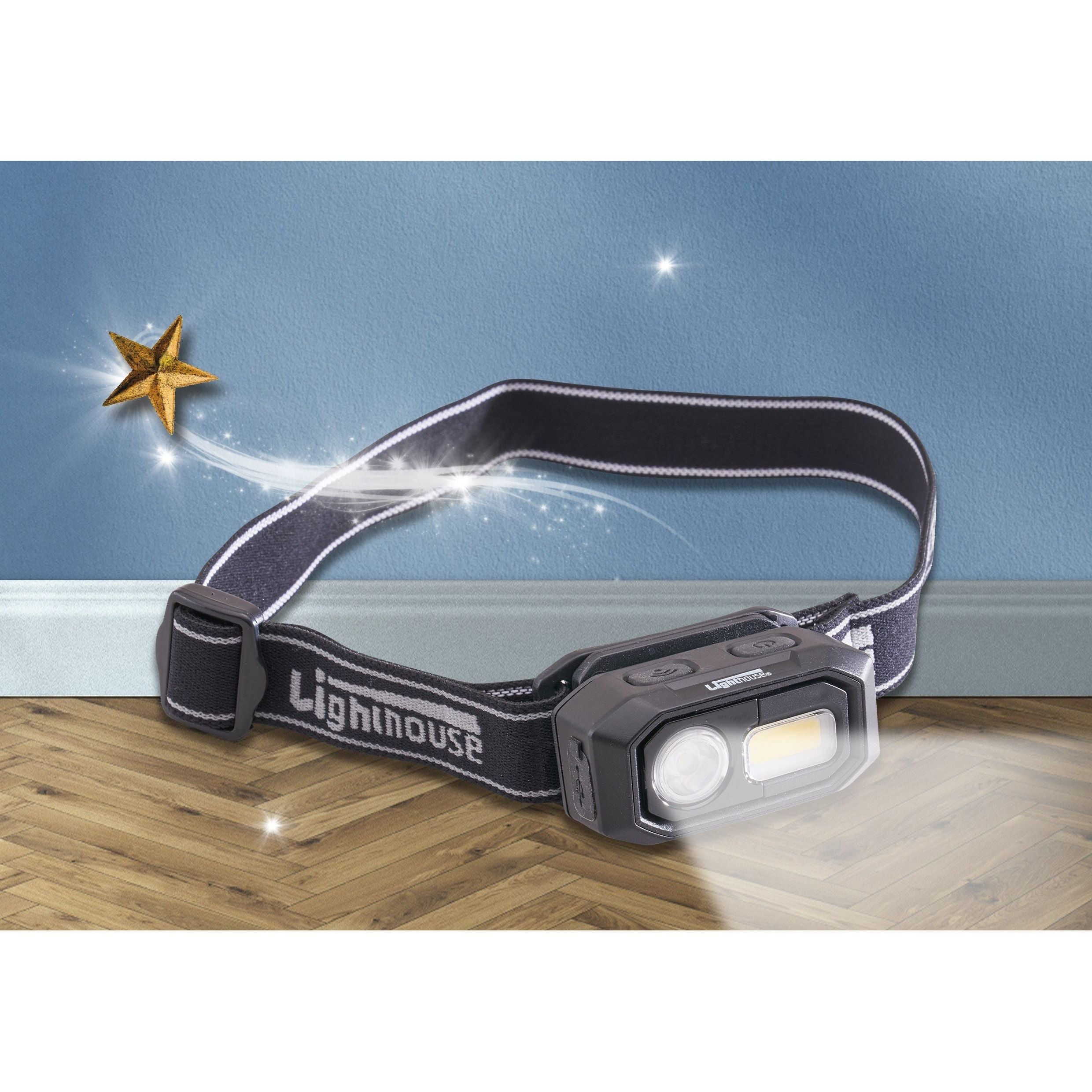 Lighthouse Rechargeable LED Sensor Headlight 300 lumens