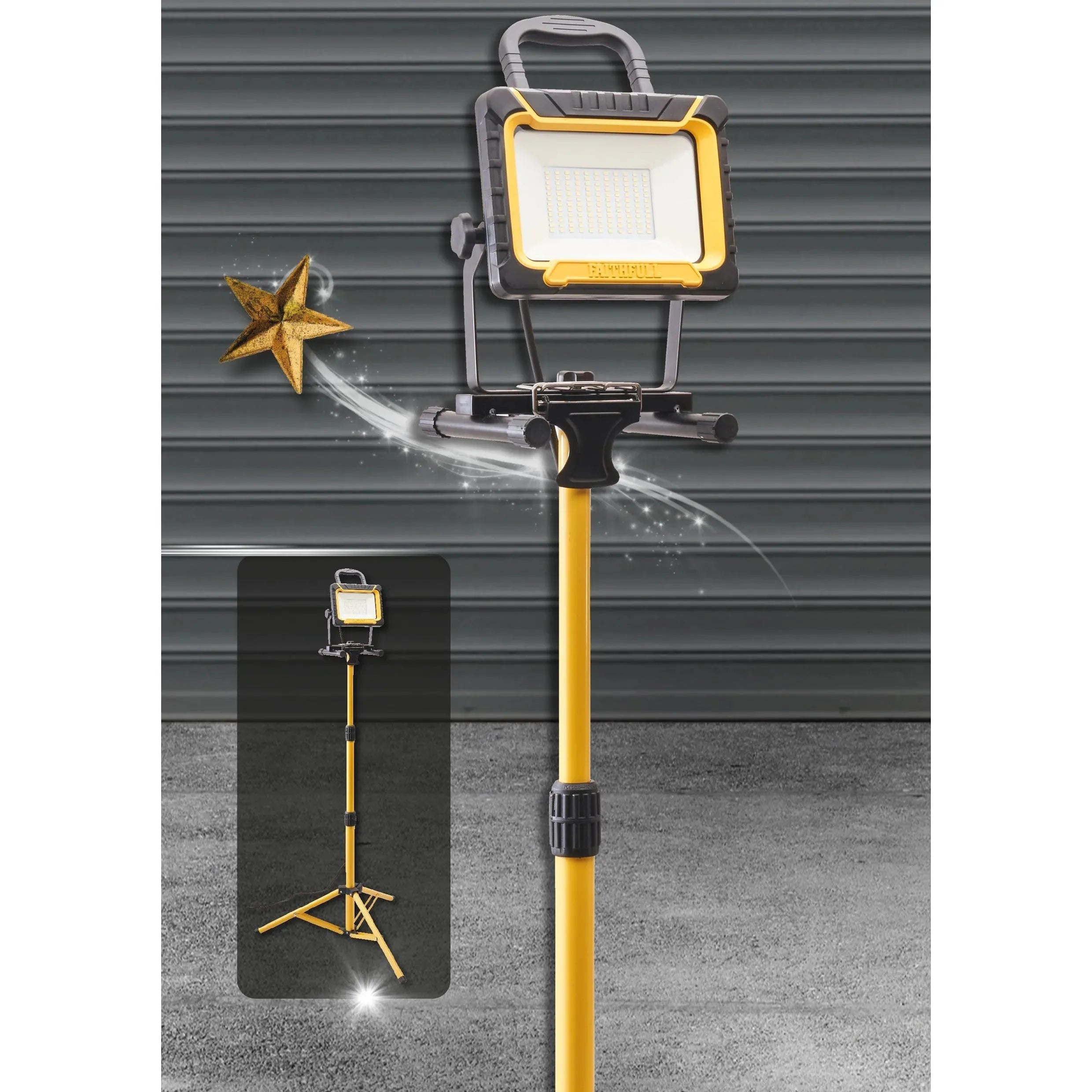 Faithfull 45W Sitelight & Tripod 110V