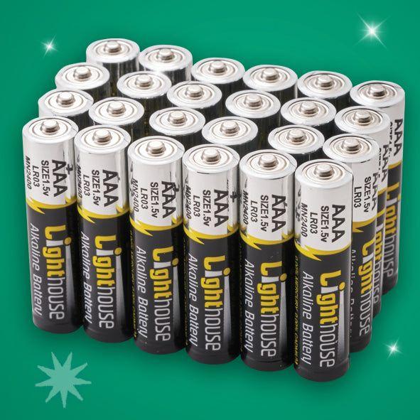 Lighthouse AAA Battery Pack 24 Pack