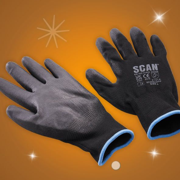 Scan PU Gloves 5 Pairs