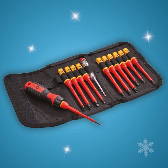 Faithfull Quick Change VDE Screwdriver Set - 13 Piece