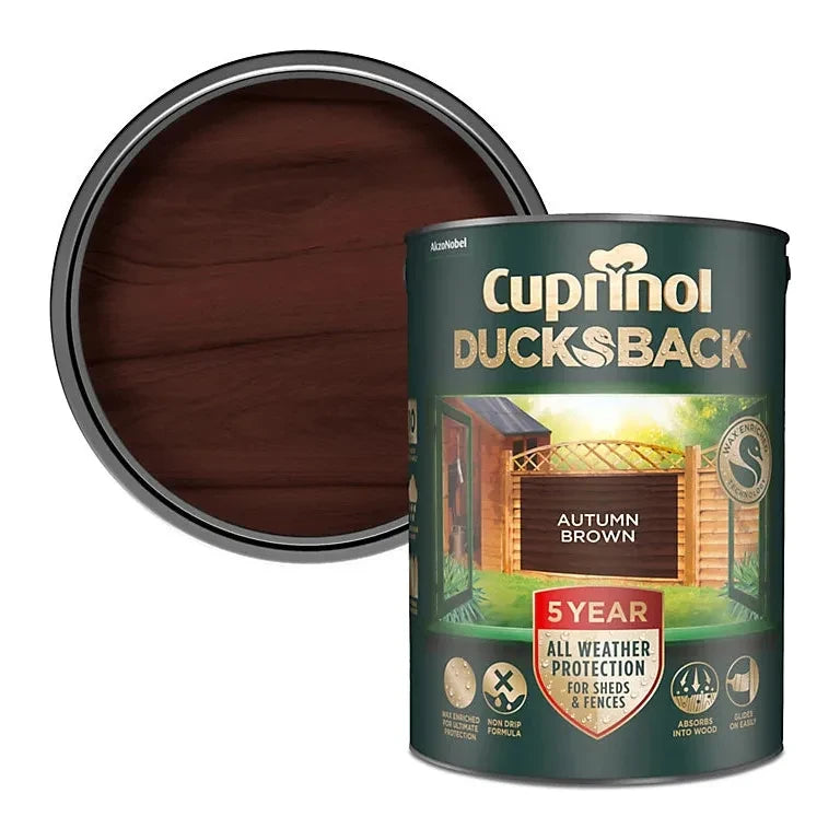 Cuprinol Ducksback | Autumn Brown - 9 Litre