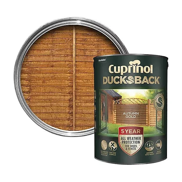 Cuprinol Ducksback | Autumn Gold - 5 Litre