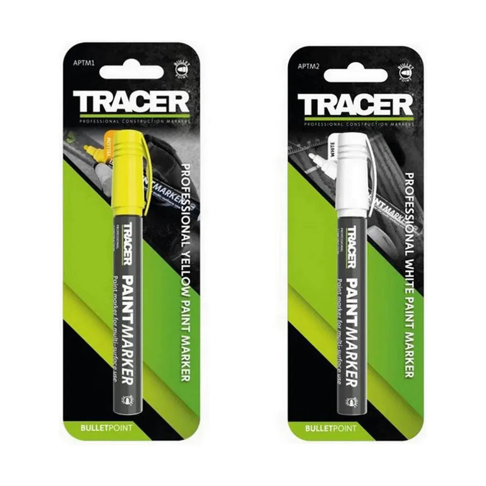 Tracer Paint Markers - White or Yellow