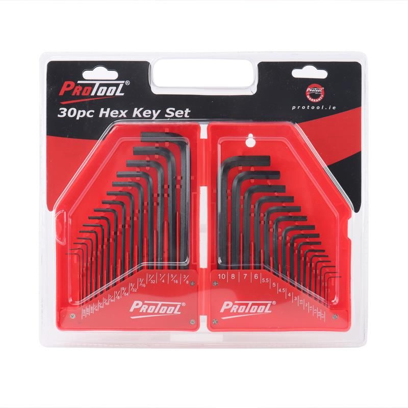 Protool Hex Key Set In Case - 30 Pieces