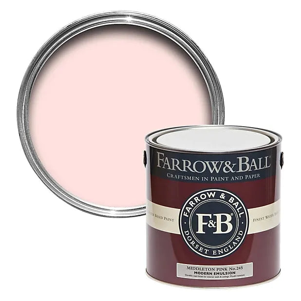 Farrow & Ball Middleton Pink Paint 245