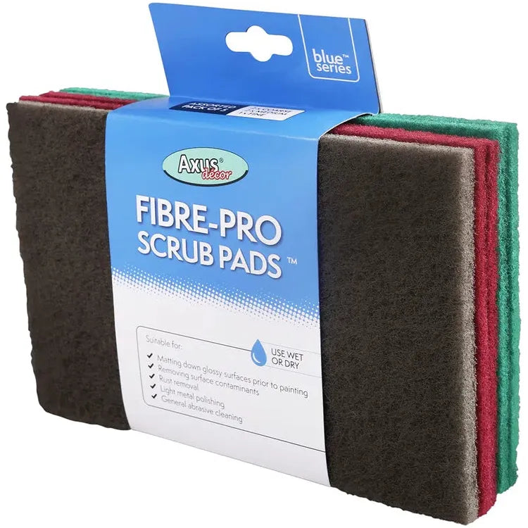 Axus Decor Fibre Pro Scrub Pads - 5 packs