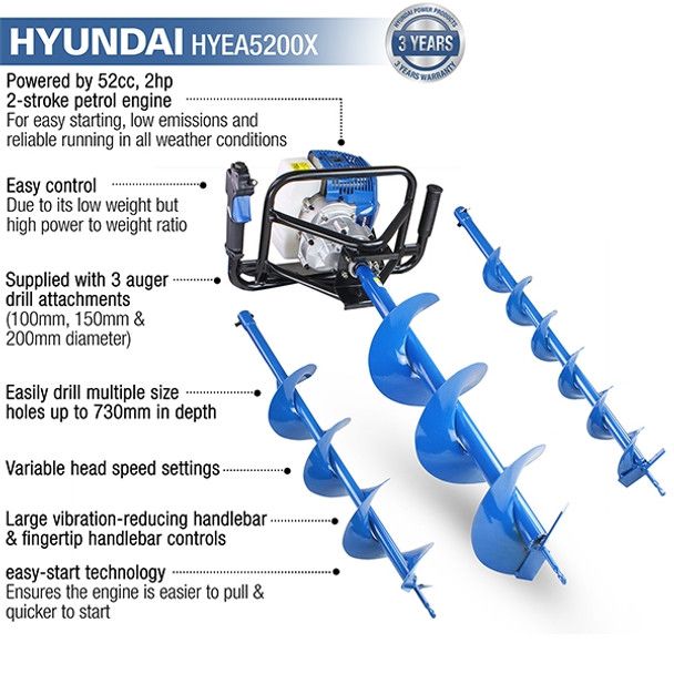 Hyundai Earth Auger 52CC