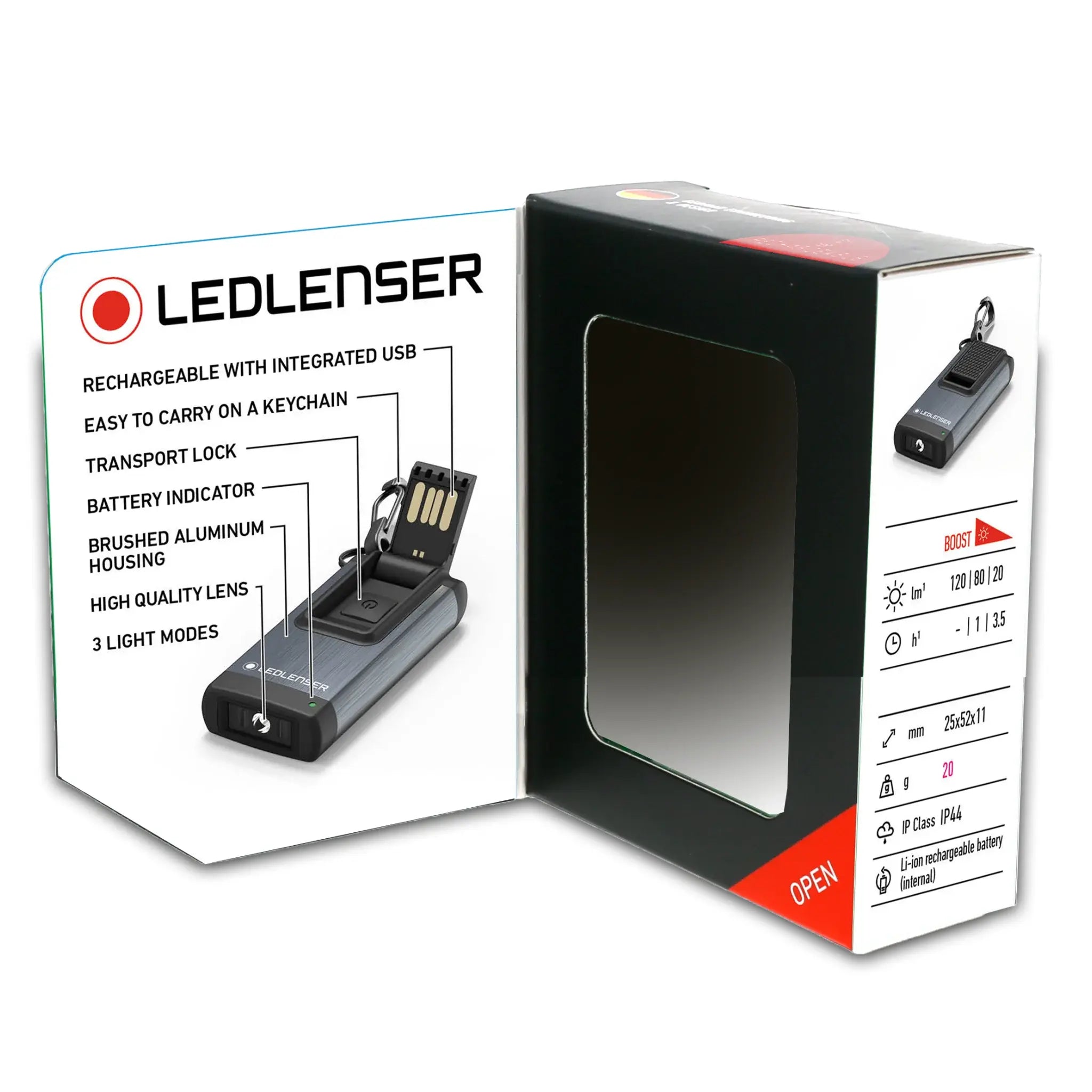 Ledlenser K4R Keyring Led Torch Black