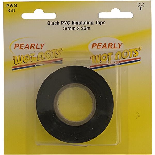 Wot-Nots Pvc Insulating Tape - M19 X 20M - Black