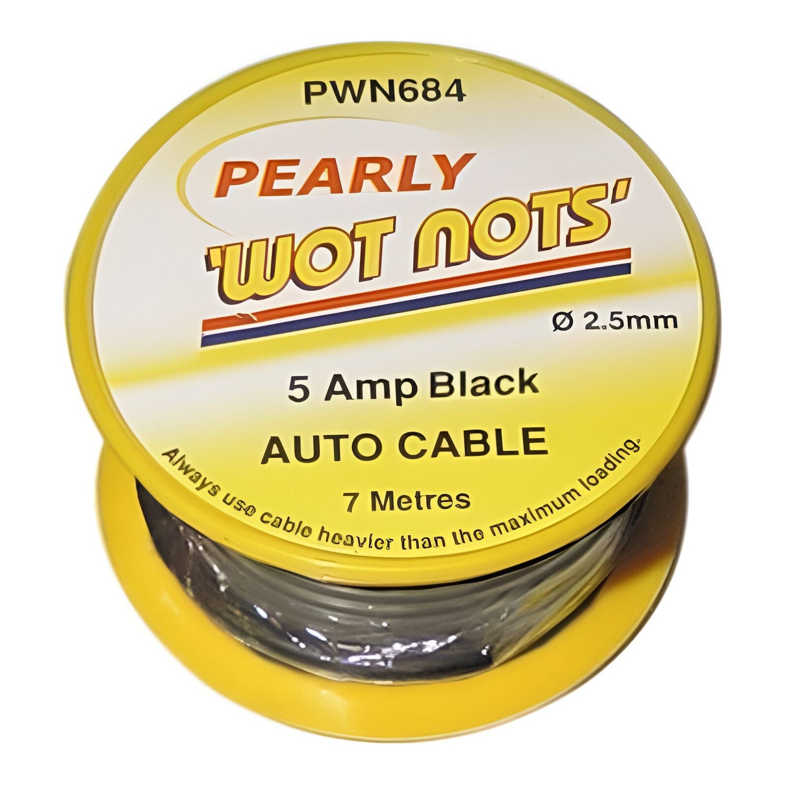 Wot-Nots Wiring Cable Single 5amp X 7m - Black