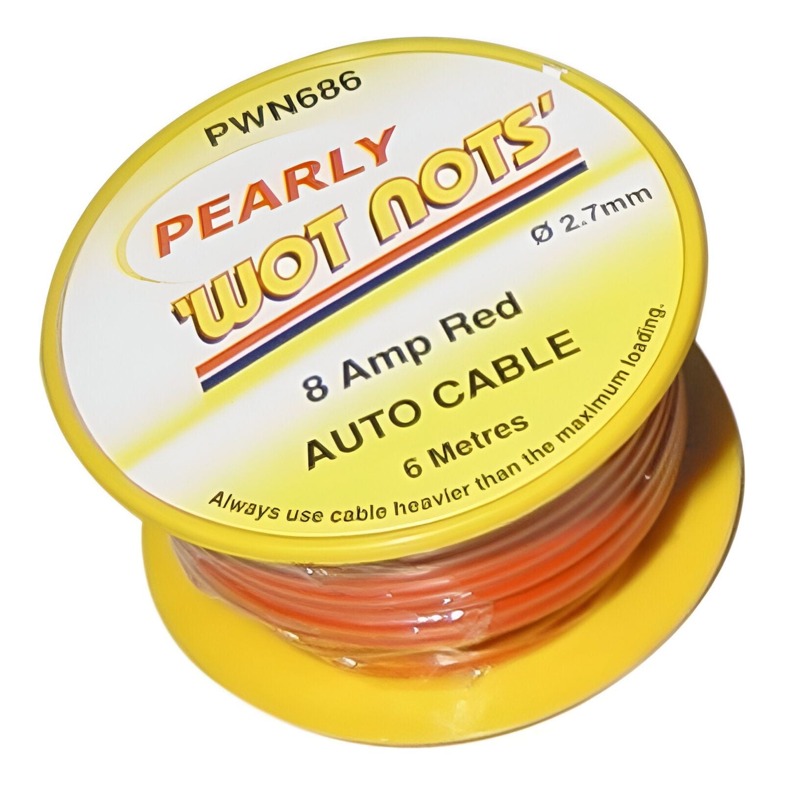 Wot-Nots Wiring Cable Single 8amp X 6m - Red