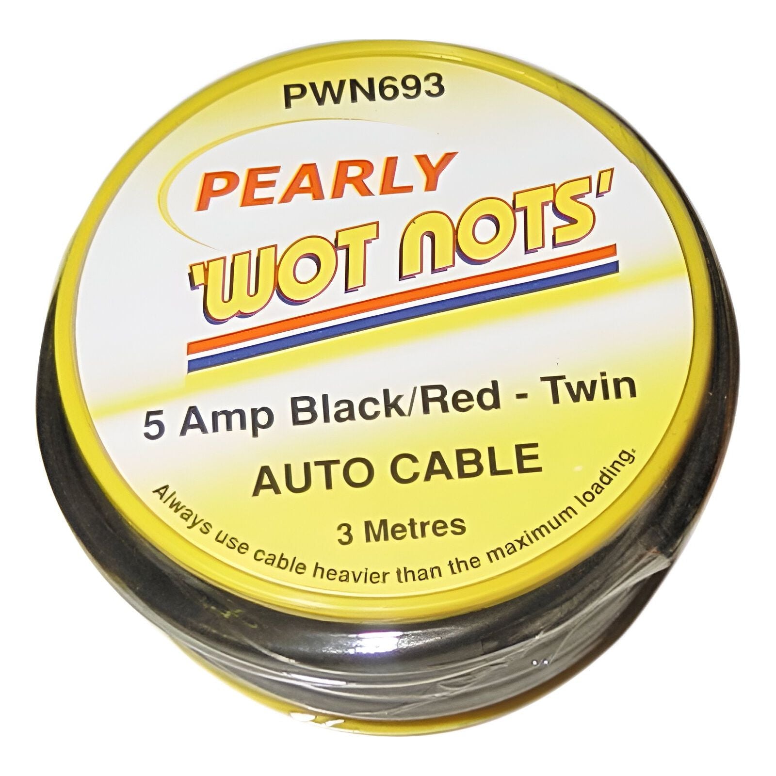 Wot-Nots Twin Wiring Cable 5amp X 3m - Red & Black