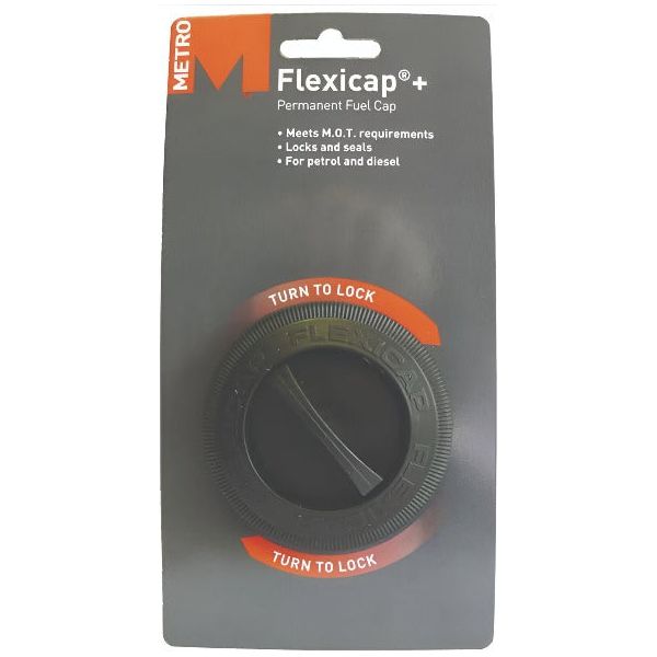 Metro Flexicap+ Permanent Fuel Cap - Black 